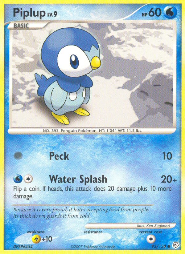 Piplup (93/130) [Diamond & Pearl: Base Set] | Devastation Store