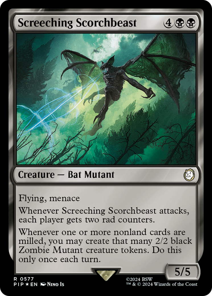 Screeching Scorchbeast (Surge Foil) [Fallout] | Devastation Store