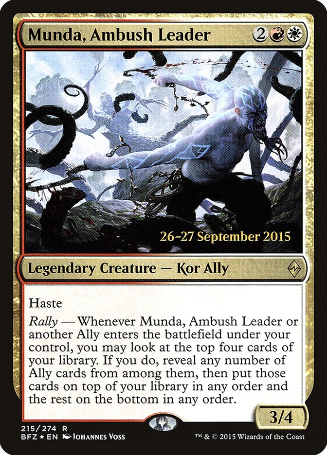 Munda, Ambush Leader  [Battle for Zendikar Prerelease Promos] - Devastation Store | Devastation Store