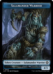Salamander Warrior // Treasure Double-Sided Token [The Lost Caverns of Ixalan Commander Tokens] | Devastation Store