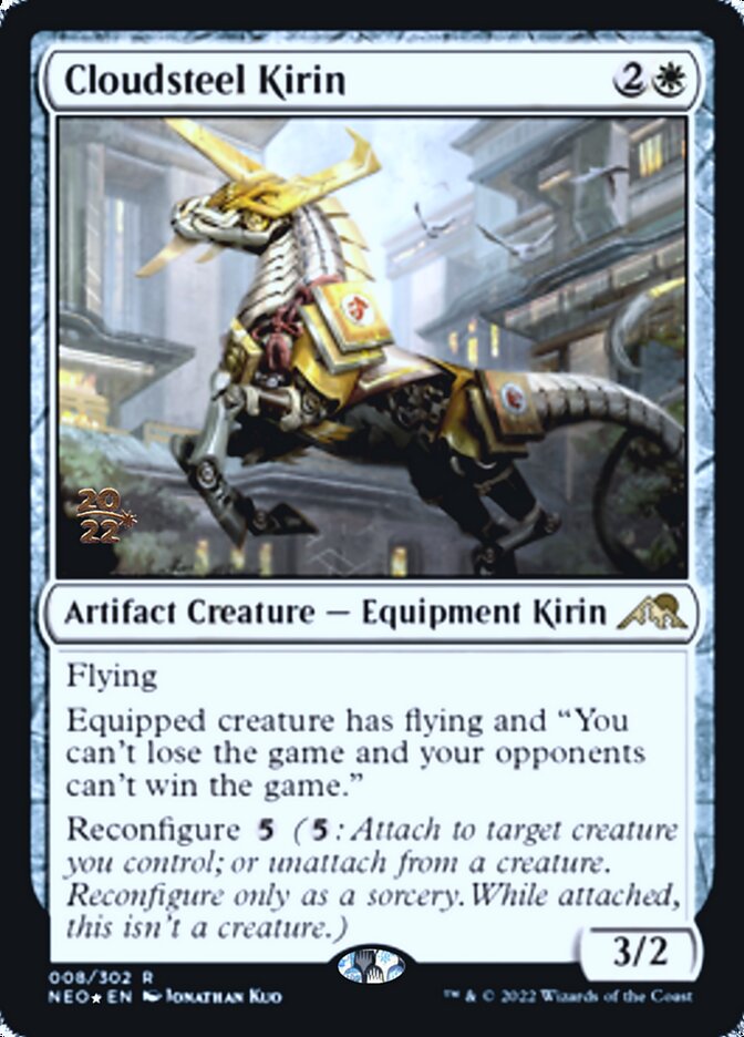 Cloudsteel Kirin [Kamigawa: Neon Dynasty Prerelease Promos] | Devastation Store