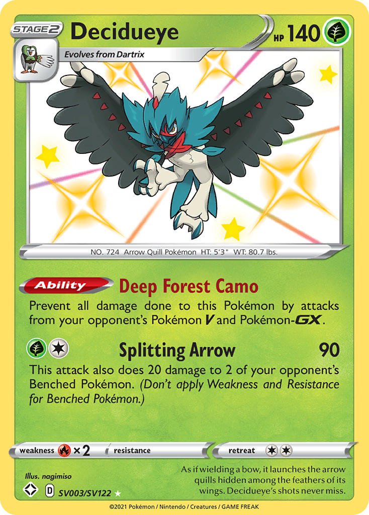 Decidueye (SV003/SV122) [Sword & Shield: Shining Fates] | Devastation Store