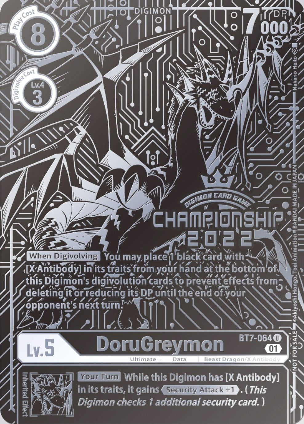 DoruGreymon [BT7-064] (2022 Championship Finals 2nd Place) [Next Adventure Promos] | Devastation Store