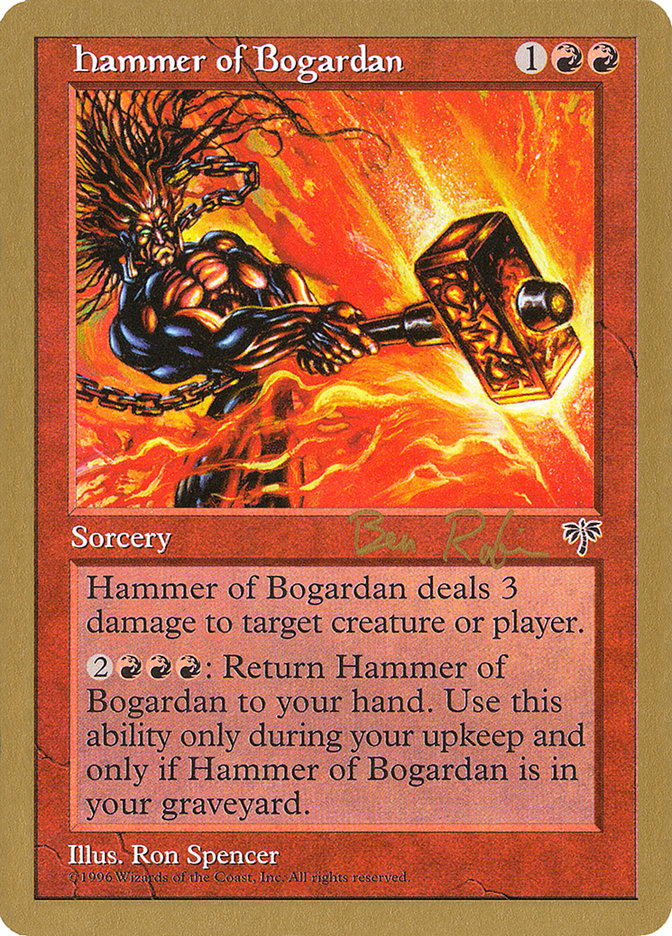 Hammer of Bogardan (Ben Rubin) [World Championship Decks 1998] | Devastation Store