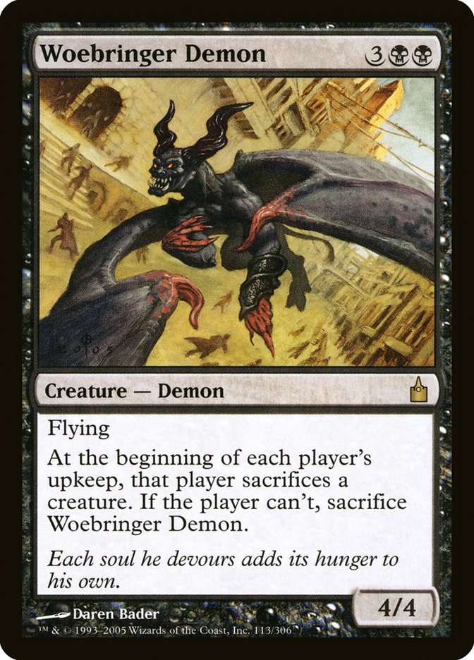 Woebringer Demon [Ravnica: City of Guilds] | Devastation Store