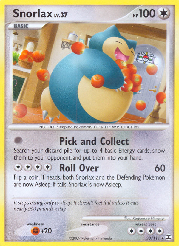 Snorlax (33/111) [Platinum: Rising Rivals] | Devastation Store