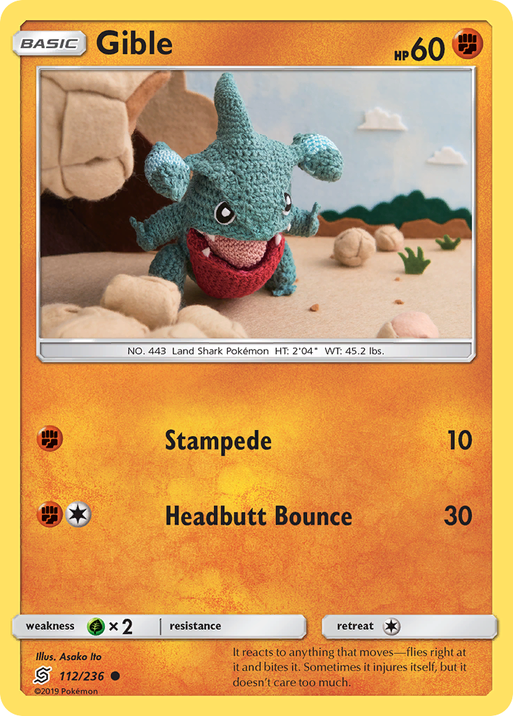 Gible (112/236) [Sun & Moon: Unified Minds] | Devastation Store