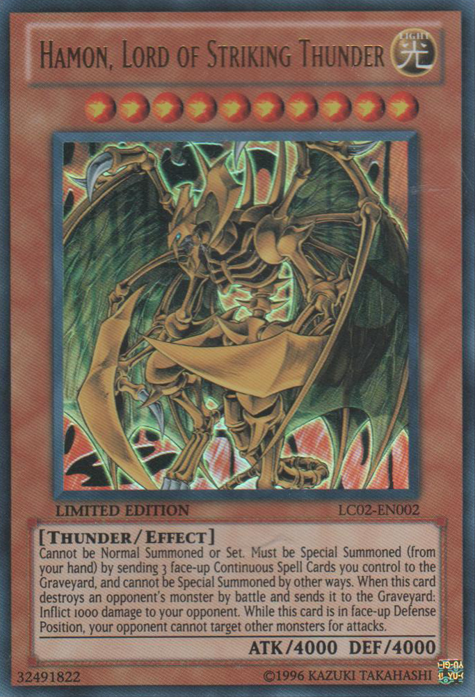 Hamon, Lord of Striking Thunder [LC02-EN002] Ultra Rare | Devastation Store