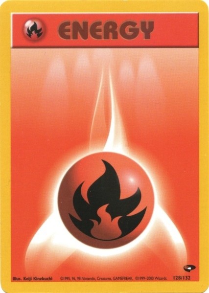 Fire Energy (128/132) [Gym Challenge Unlimited] | Devastation Store