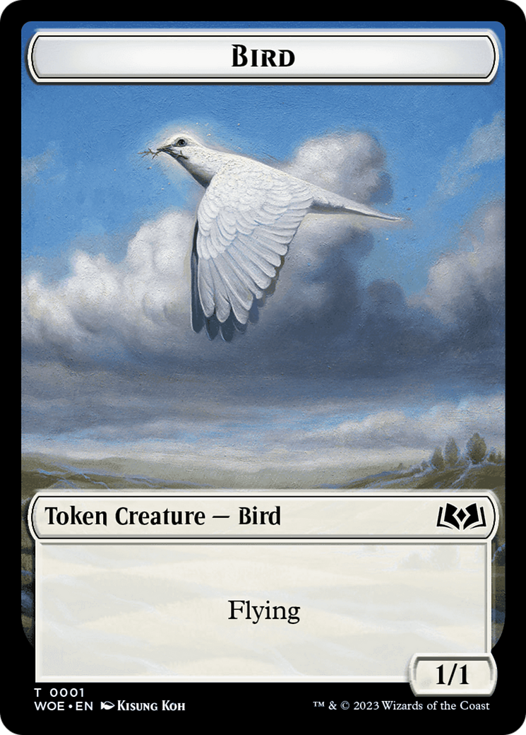 Bird // Food (0010) Double-Sided Token [Wilds of Eldraine Tokens] | Devastation Store