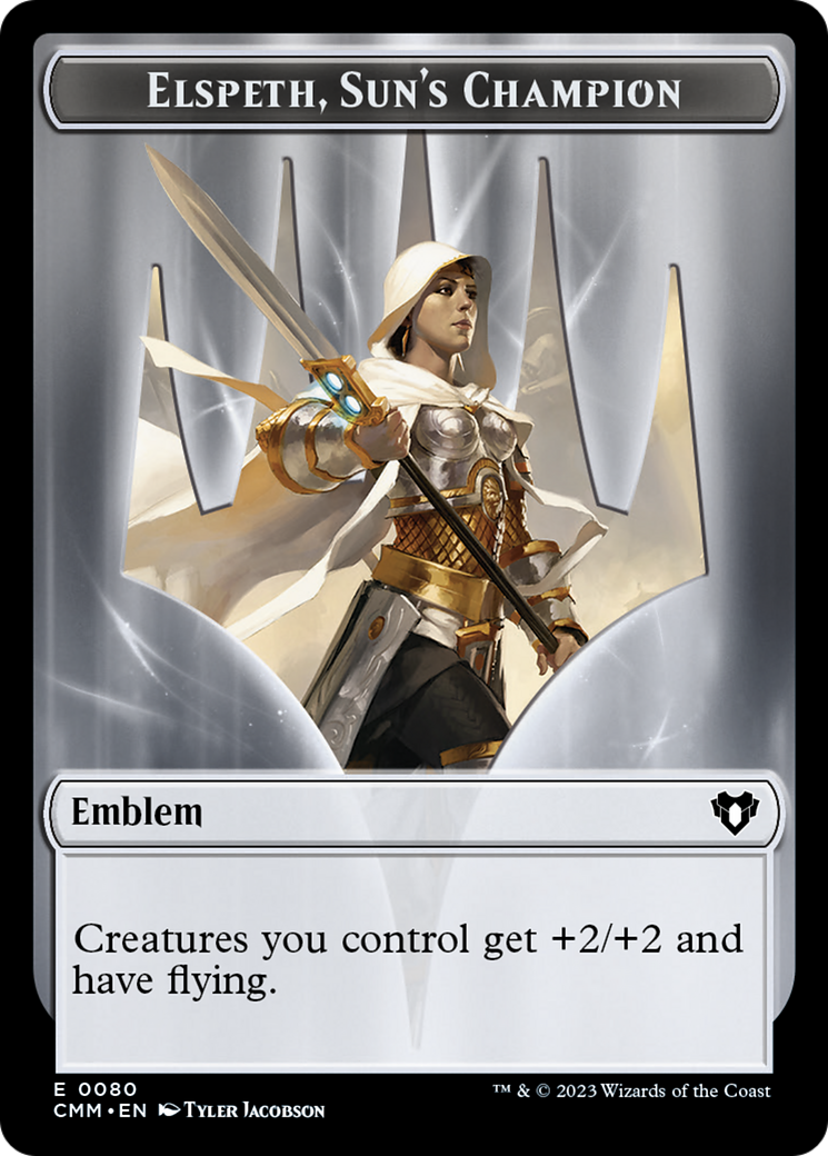 Elspeth, Sun's Champion Emblem // Copy (55) Double-Sided Token [Commander Masters Tokens] | Devastation Store