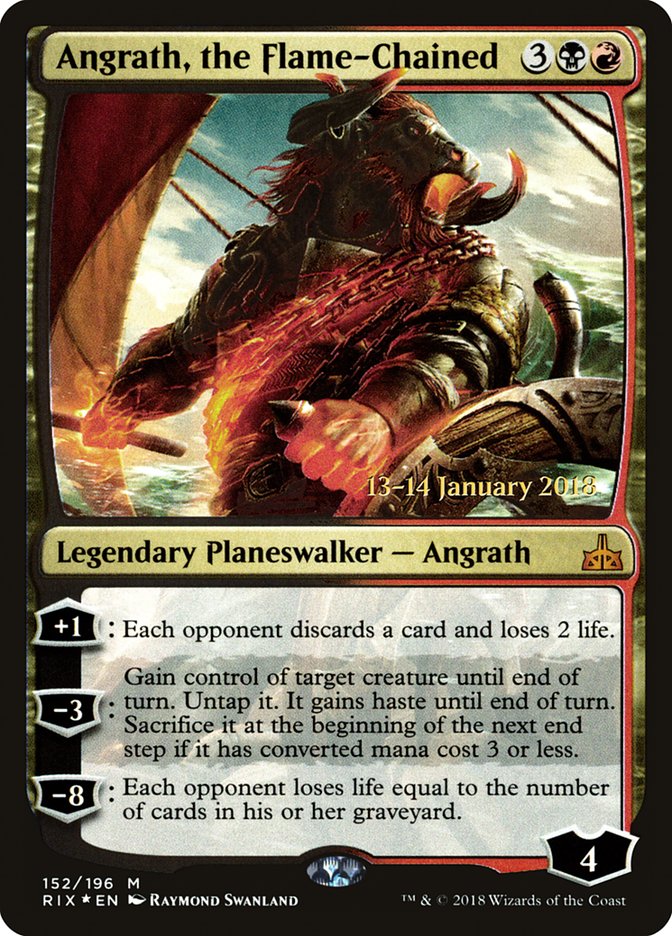 Angrath, the Flame-Chained [Rivals of Ixalan Prerelease Promos] - Devastation Store | Devastation Store