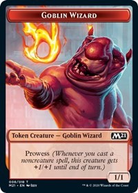 Goblin Wizard // Knight Double-sided Token [Core Set 2021 Tokens] | Devastation Store