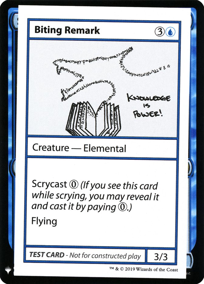 Biting Remark [Mystery Booster Playtest Cards] | Devastation Store