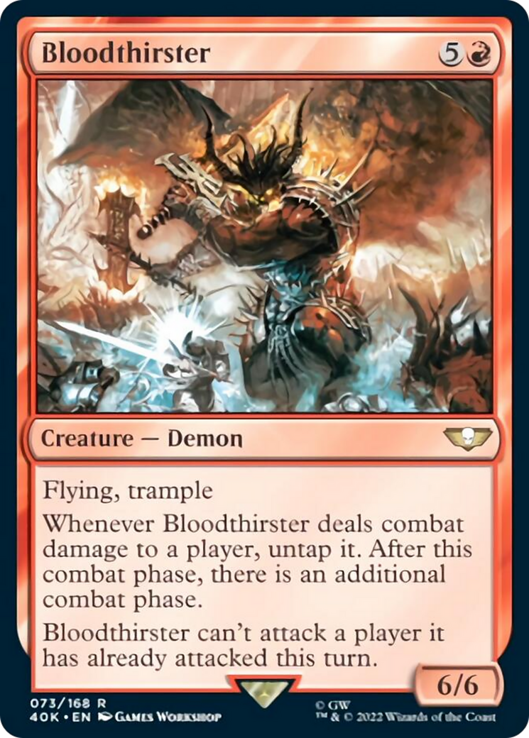 Bloodthirster (Surge Foil) [Universes Beyond: Warhammer 40,000] | Devastation Store