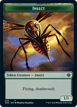 Insect // Soldier Double-Sided Token [Starter Commander Decks] | Devastation Store