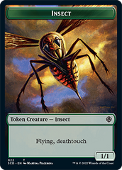 Insect // Soldier Double-Sided Token [Starter Commander Decks] | Devastation Store