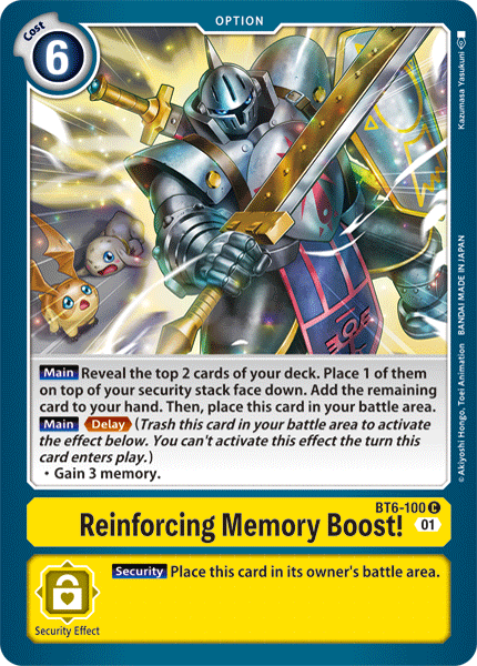 Reinforcing Memory Boost! [BT6-100] [Double Diamond] | Devastation Store