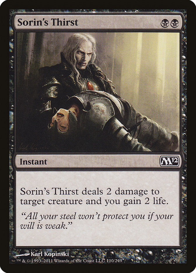 Sorin's Thirst [Magic 2012] - Devastation Store | Devastation Store