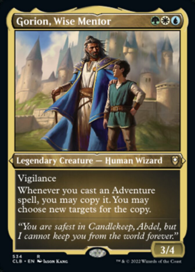 Gorion, Wise Mentor (Foil Etched) [Commander Legends: Battle for Baldur's Gate] | Devastation Store