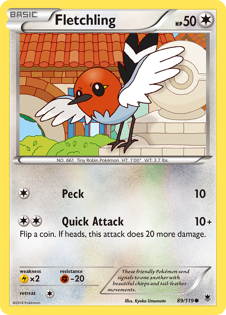 Fletchling (89/119) [XY: Phantom Forces] | Devastation Store