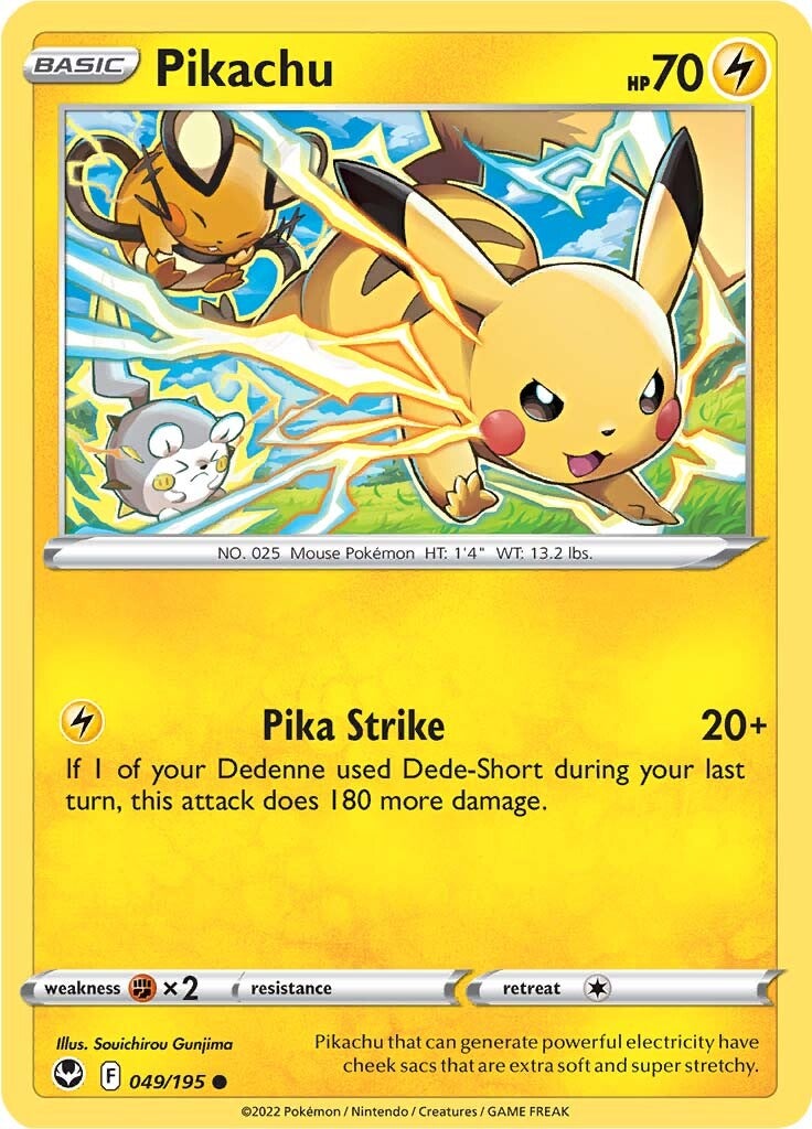 Pikachu (049/195) [Sword & Shield: Silver Tempest] | Devastation Store