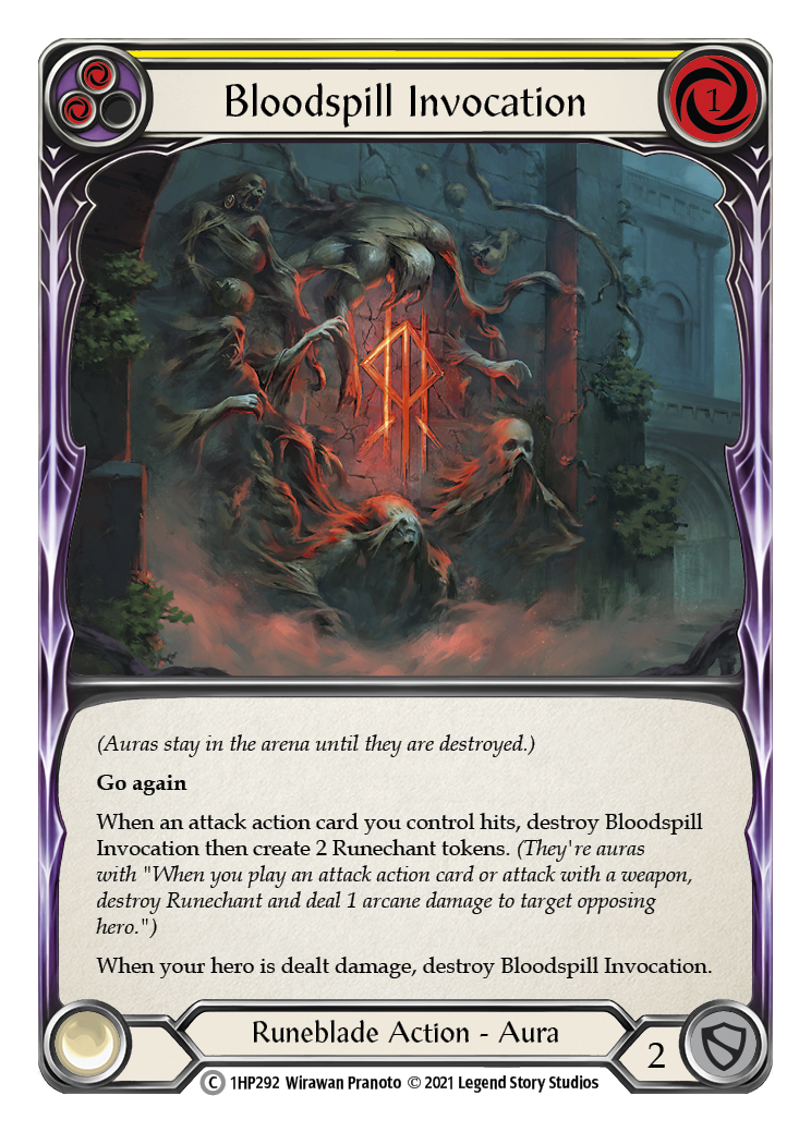 Bloodspill Invocation (Yellow) [1HP292] | Devastation Store