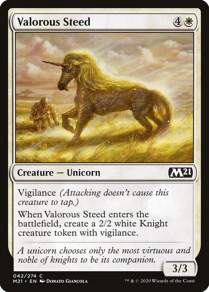 Valorous Steed [Core Set 2021] | Devastation Store