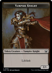 Vampire Knight // Soldier Double-Sided Token [March of the Machine Commander Tokens] | Devastation Store