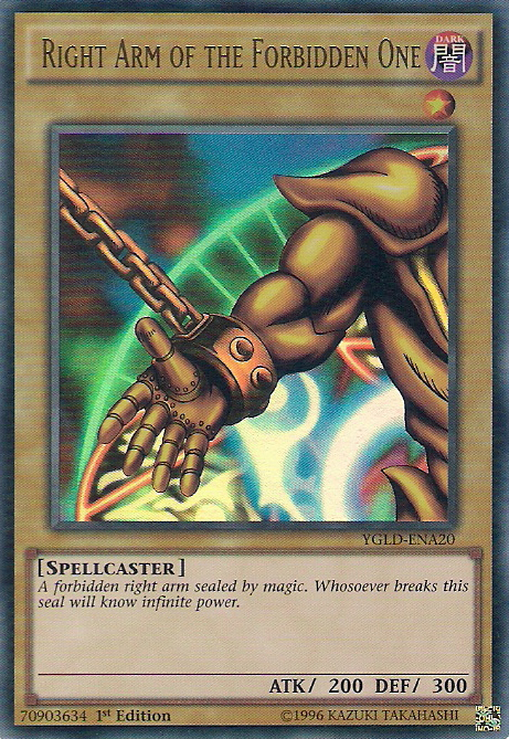 Right Arm of the Forbidden One [YGLD-ENA20] Ultra Rare | Devastation Store