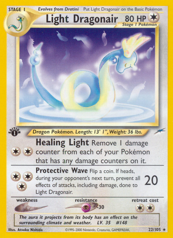 Light Dragonair (22/105) [Neo Destiny 1st Edition] | Devastation Store