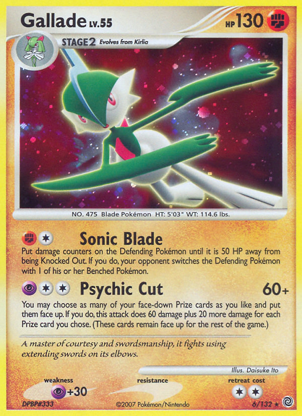 Gallade (6/132) [Diamond & Pearl: Secret Wonders] | Devastation Store