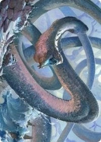 Koma, Cosmos Serpent 1 Art Card [Kaldheim: Art Series] | Devastation Store