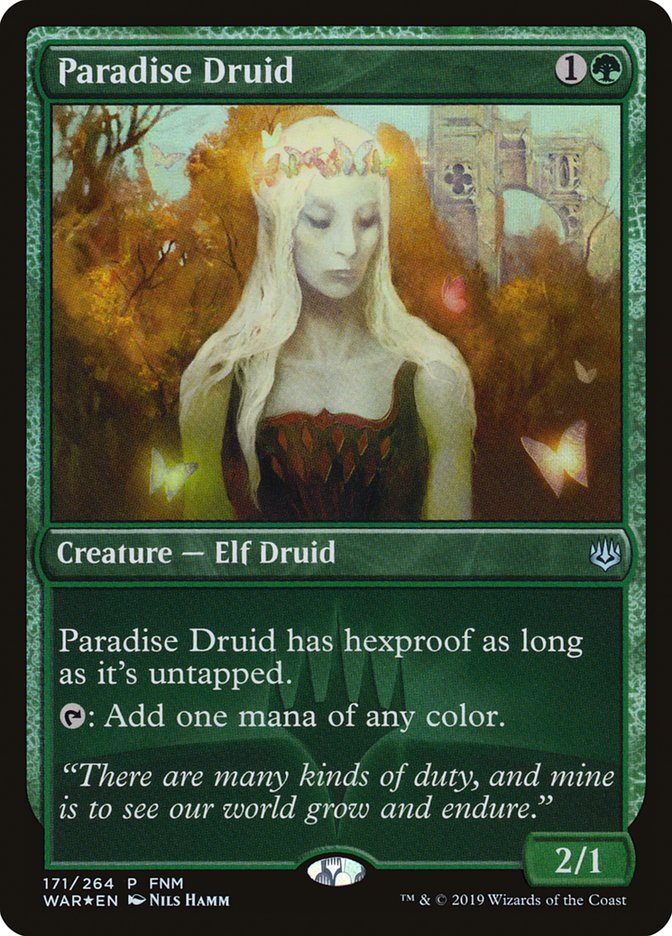 Paradise Druid (FNM) [War of the Spark Promos] | Devastation Store