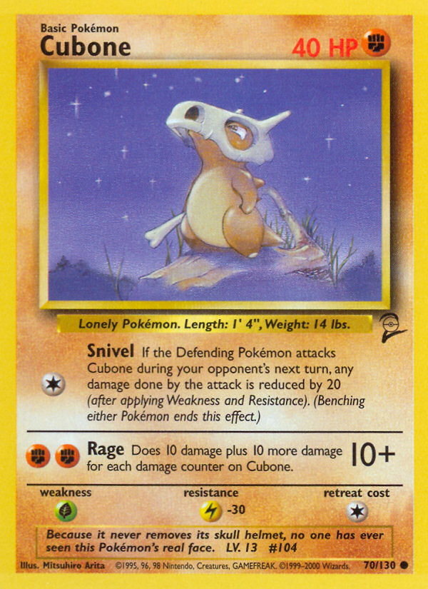 Cubone (70/130) [Base Set 2] | Devastation Store