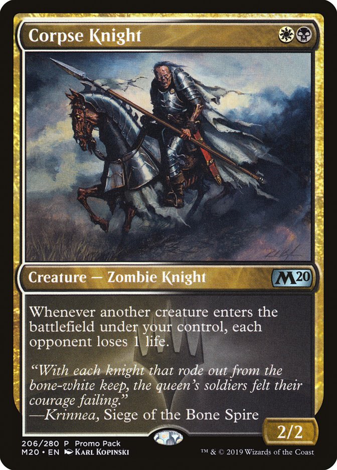 Corpse Knight (Promo Pack) [Core Set 2020 Promos] | Devastation Store