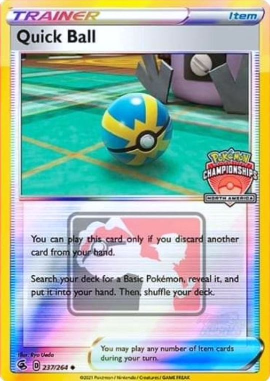 Quick Ball (237/264) (North America Championships Promo) [Sword & Shield: Fusion Strike] | Devastation Store