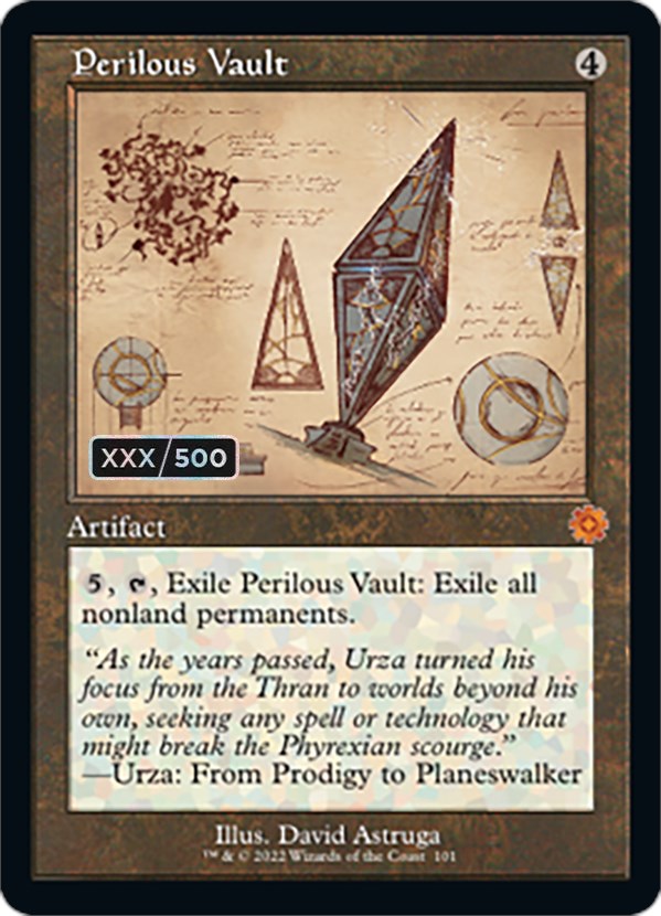 Perilous Vault (Retro Schematic) (Serial Numbered) [The Brothers' War Retro Artifacts] | Devastation Store