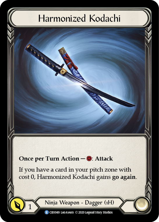 Harmonized Kodachi [CRU049] 1st Edition Cold Foil | Devastation Store