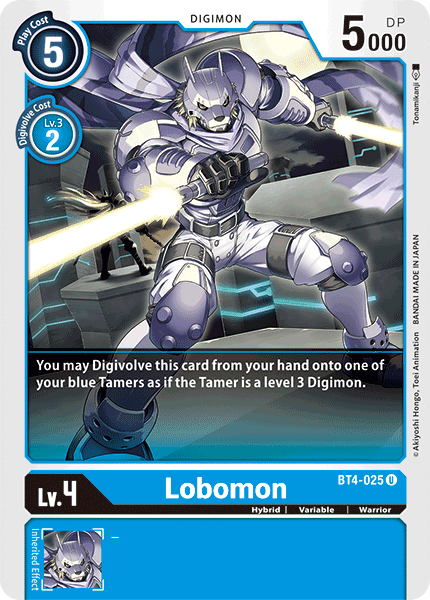 Lobomon [BT4-025] [Great Legend] | Devastation Store