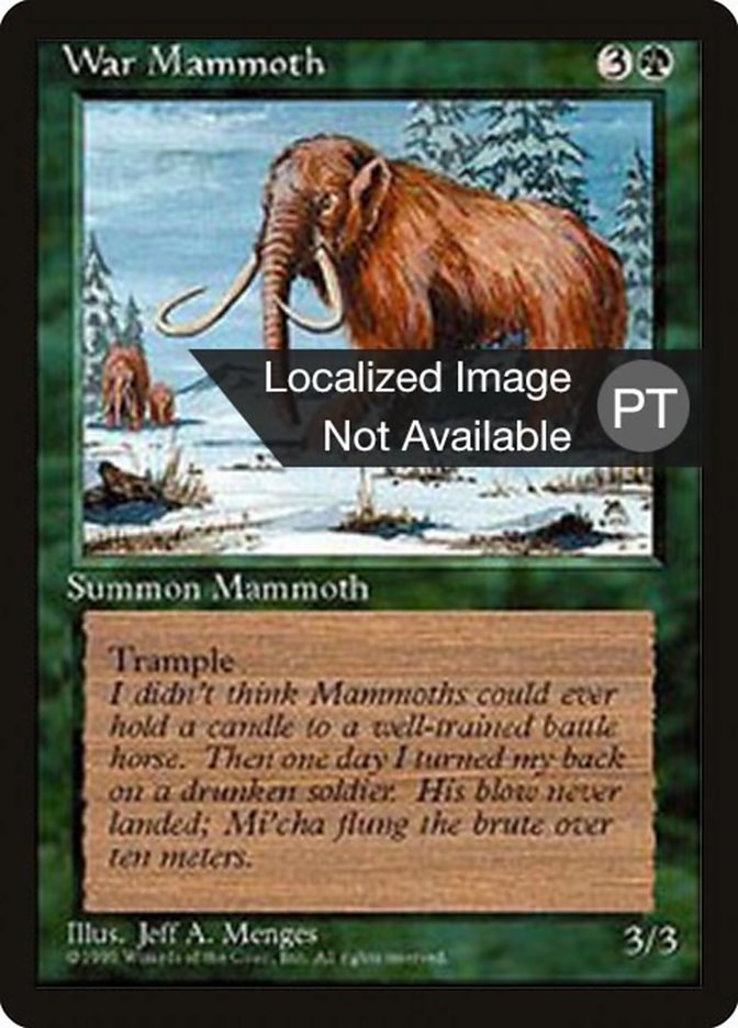 War Mammoth [Fourth Edition (Foreign Black Border)] | Devastation Store