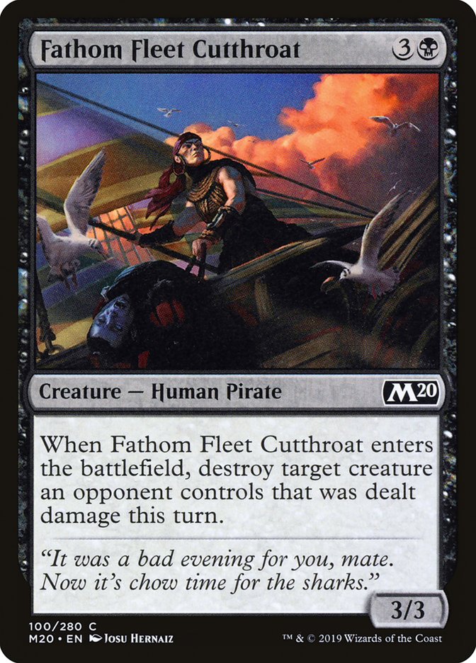 Fathom Fleet Cutthroat [Core Set 2020] | Devastation Store