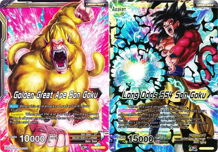 Golden Great Ape Son Goku // Long Odds SS4 Son Goku (Starter Deck - The Crimson Saiyan) (SD5-01) [Colossal Warfare] | Devastation Store