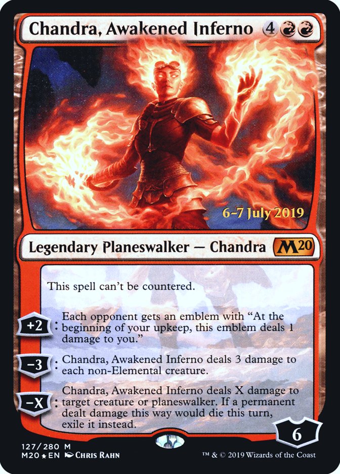 Chandra, Awakened Inferno  [Core Set 2020 Prerelease Promos] | Devastation Store
