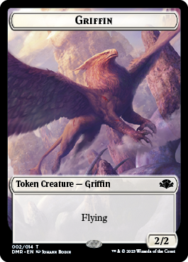 Zombie // Griffin Double-Sided Token [Dominaria Remastered Tokens] | Devastation Store