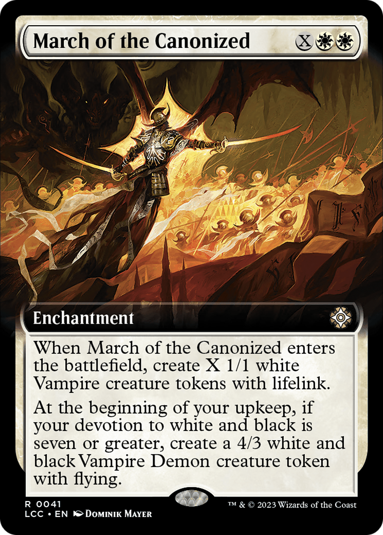 March of the Canonized (Extended Art) [The Lost Caverns of Ixalan Commander] | Devastation Store