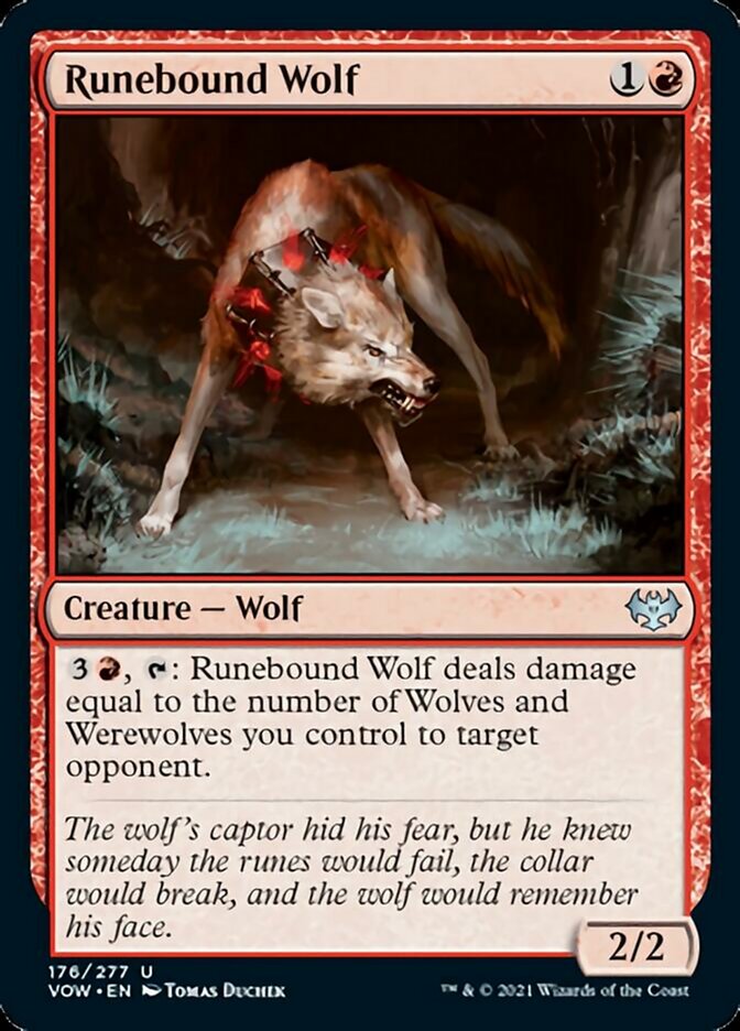 Runebound Wolf [Innistrad: Crimson Vow] | Devastation Store
