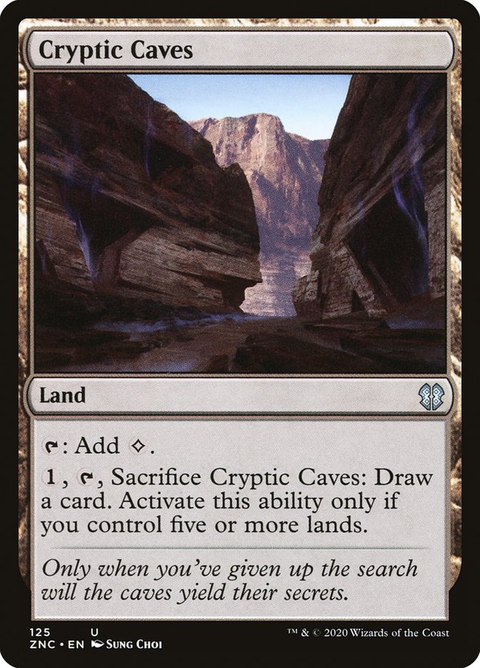 Cryptic Caves [Zendikar Rising Commander] | Devastation Store