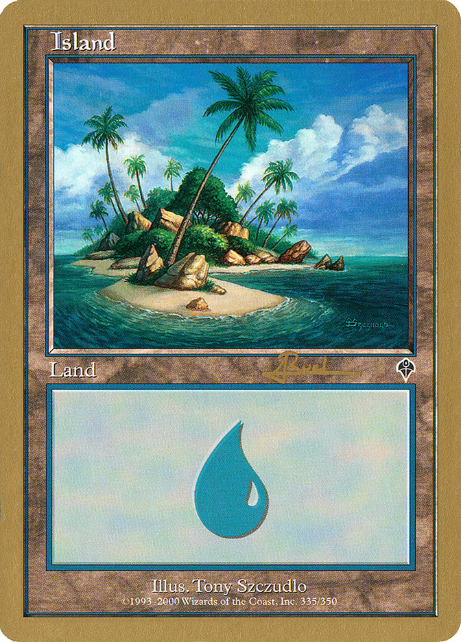 Island (ar335a) (Antoine Ruel) [World Championship Decks 2001] | Devastation Store