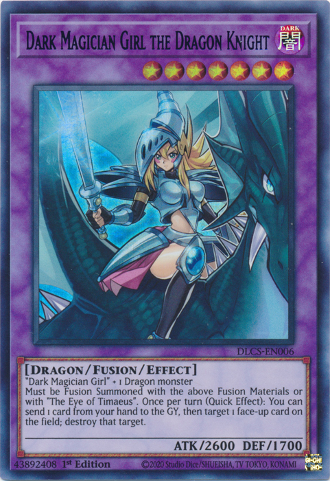 Dark Magician Girl the Dragon Knight (Green) [DLCS-EN006] Ultra Rare | Devastation Store